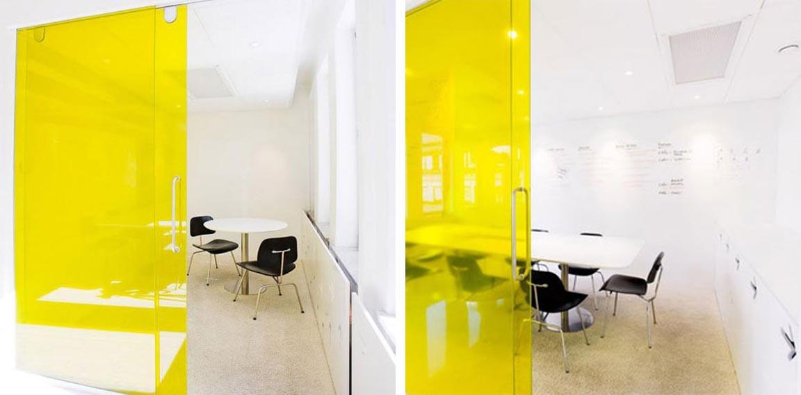 {BLACK. WHITE. YELLOW.} Kapero Black, White, and Yellow Office