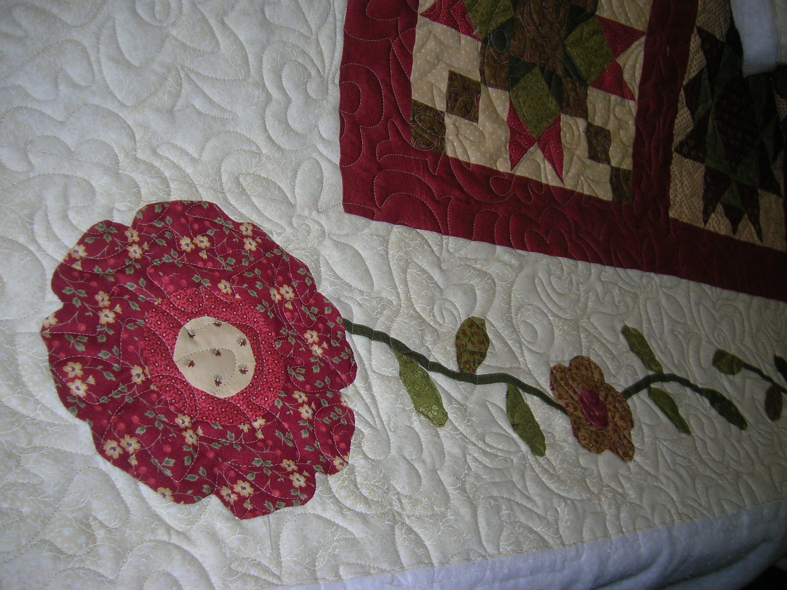 Grass Roots Quilting Applique Medallion Quilt