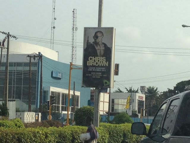Chris Brown Lagos Concert Poster