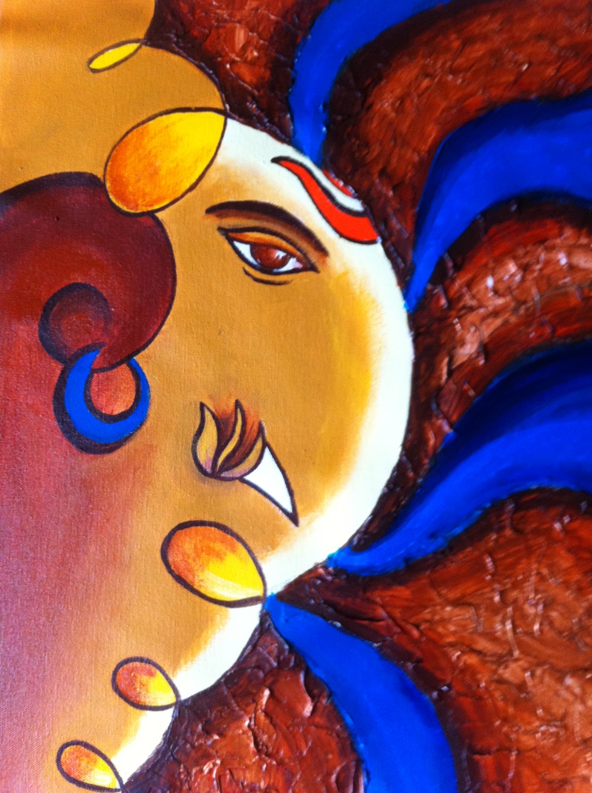 Abstract Ganesh Paintings By Manisha Vedpathak Abstract Ganesh Paintings By Manisha Vedpathak