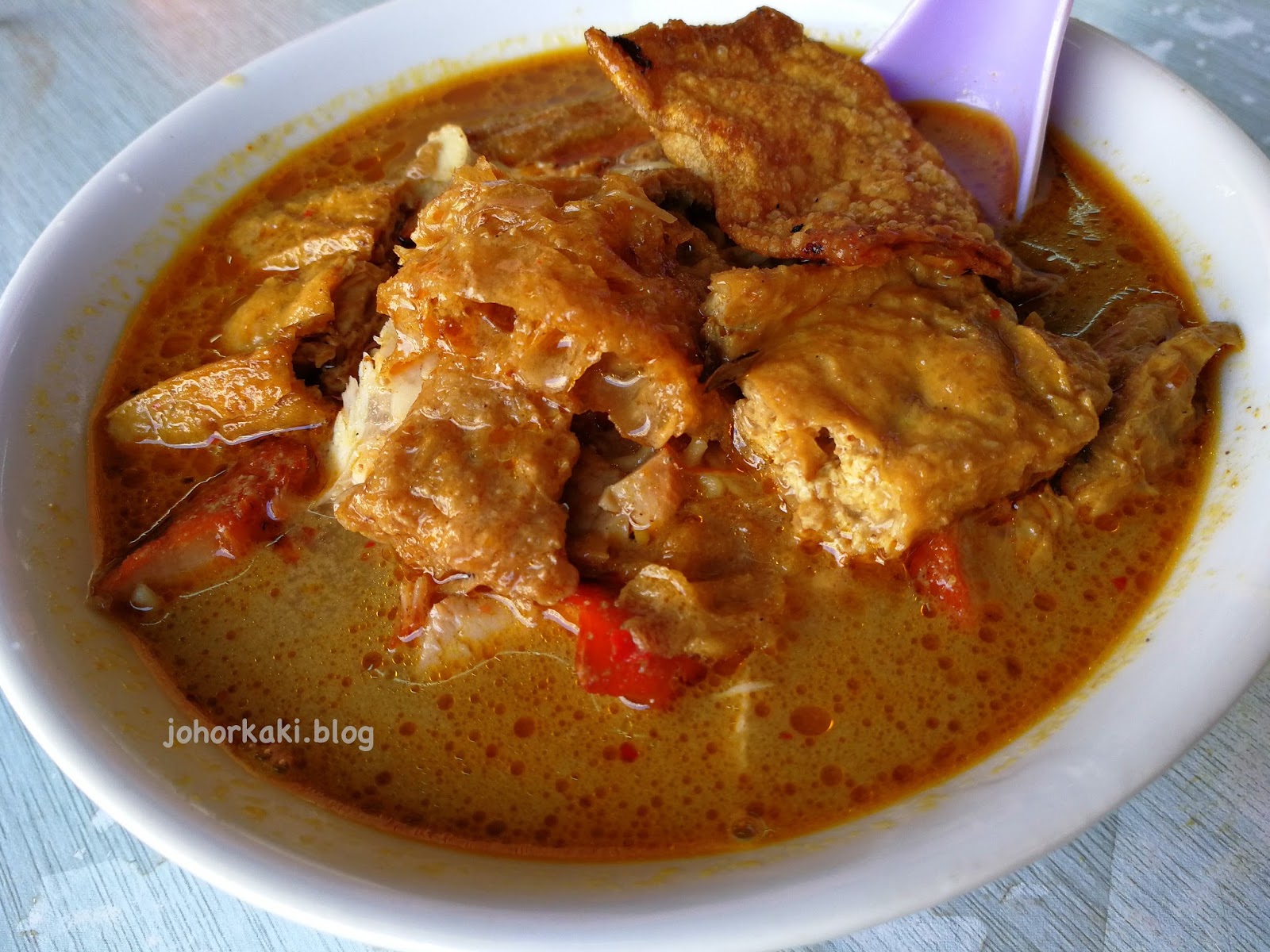 Botak Curry Mee Kluang 摩达咖喱面 Johor Kaki Travels for Food