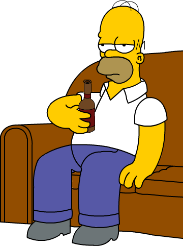 Homer Simpson en el sofá - Forocoches