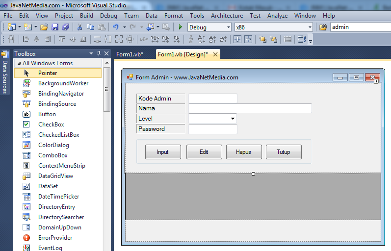 Cara Menampilkan Toolbox Di Visual Basic Tumbuh Tumbuhan