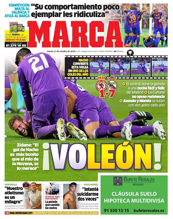 Real Madrid, Marca: "¡Voleón!"