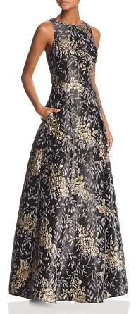 Aidan Mattox Floral Jacquard Ball Gown - 100% Exclusive
