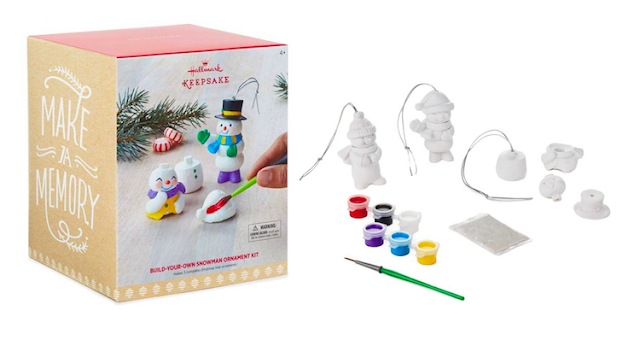 Hallmark Holiday Gift Guide 2017 - Build-Your-Own-Snowman Ornament Kit