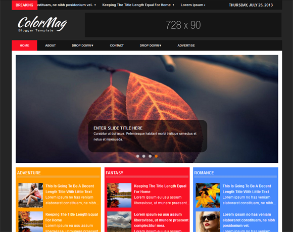 ColorMag Responsive Blogger Template