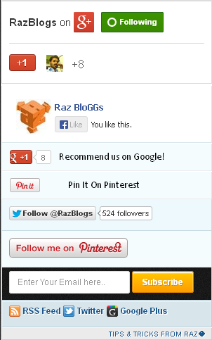 Mashable Style Social Sharing Widget