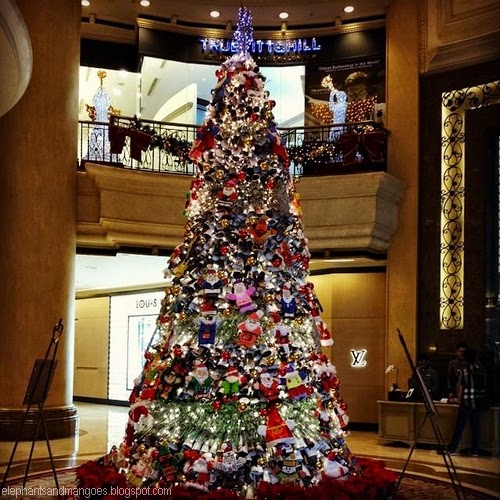 JW Marriott's Eco Christmas Tree Elephants & Mangoes