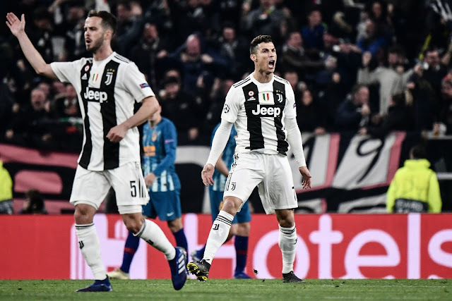 Juventus Cristiano Ronaldo Scores Vs  Atletico Madrid