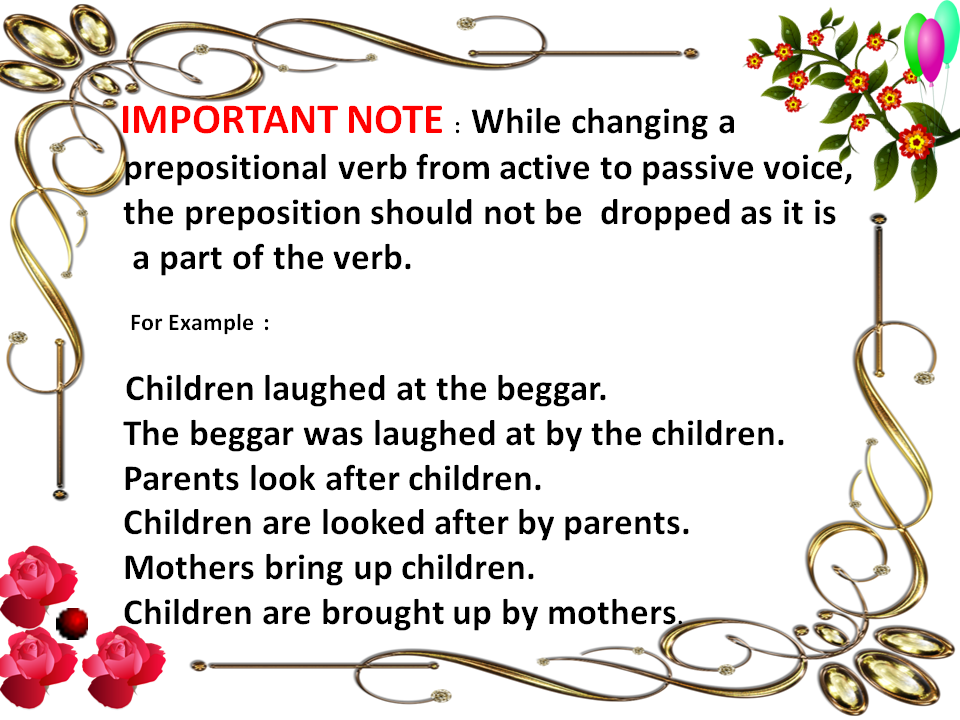 English Learning Made Easy & Simple CHANGE THE VOICE ACTIVE AND