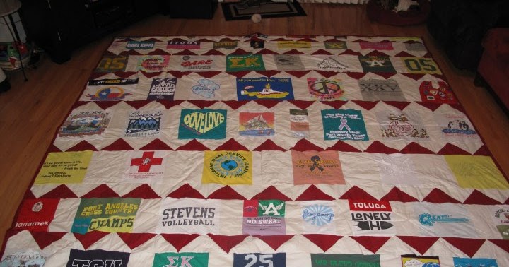 .Crafty Capable.: T-Shirt Quilt...time consuming, but not hard