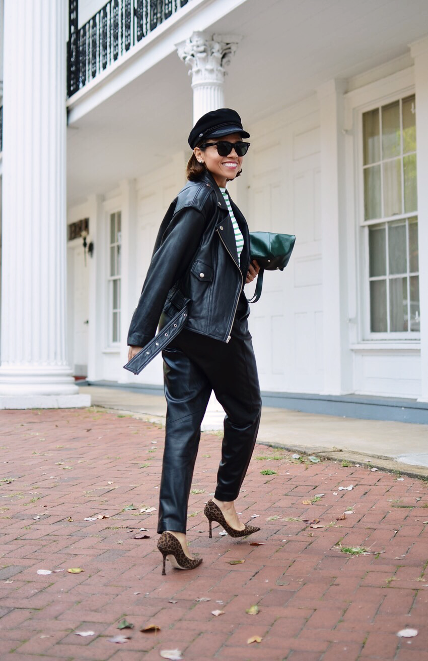 Leather on Leather Street Style 