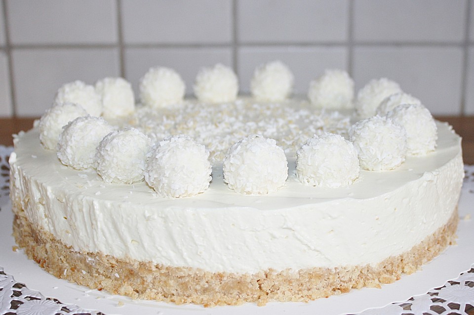 Philadelphia Torte (mit Raffaello, erfrischender Creme und Kokos ...