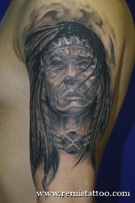 Black And Grey Tatto