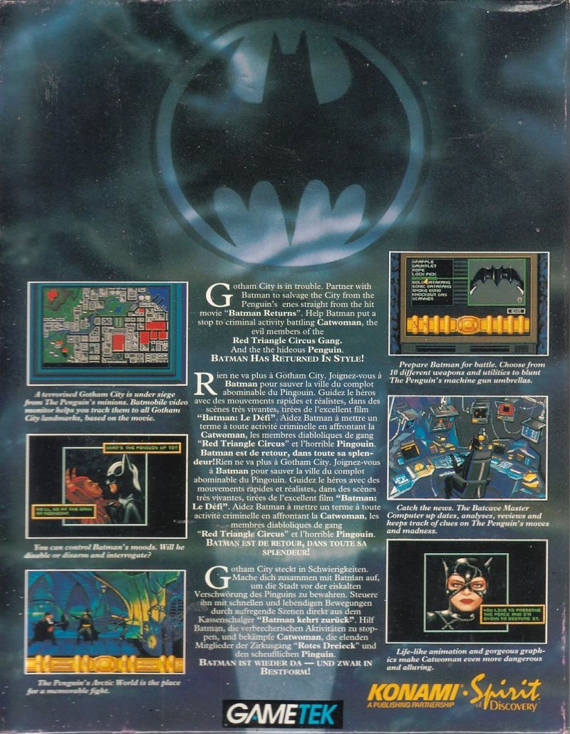 DC in the 80s: Reviewing the Batman Returns computer game (DOS)