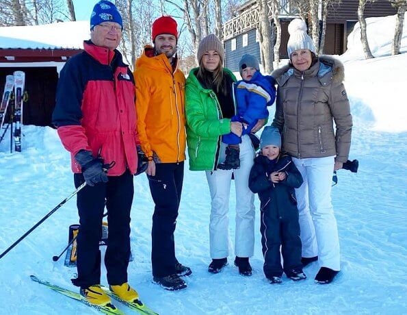 King Carl Gustaf, Queen Silvia, Prince Carl Philip, Princess Sofia Prince Alexander and Prince Gabriel
