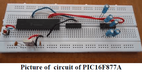 Circuit of PIC16F877A