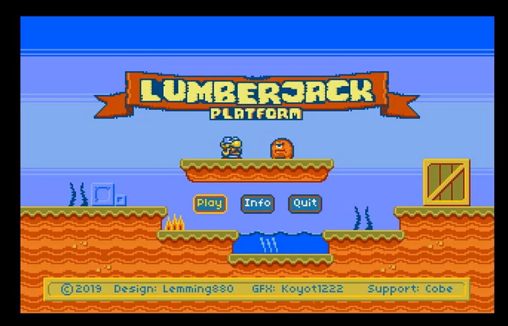 Indie Retro News Lumberjack Platform Tree chopping Amiga game is now a charming platformer!