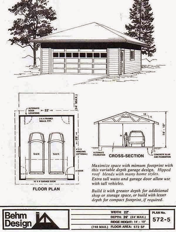 Garage Plans Blog Behm Design Garage Plan Examples Plan 5725