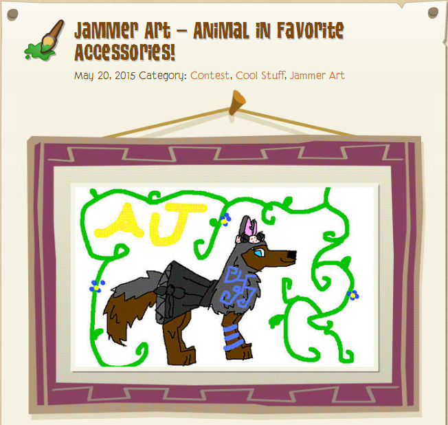 Animal Jam Mercury Mechanical Fountain/Jammer Art Animals in Favorite