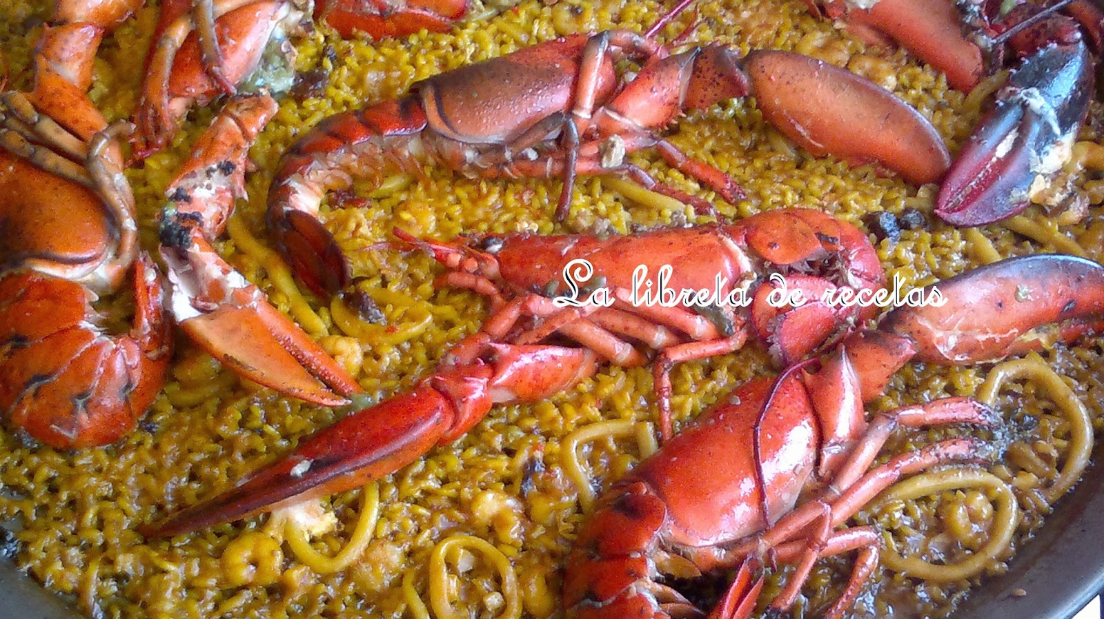 La libreta de recetas PAELLA DE BOGAVANTE