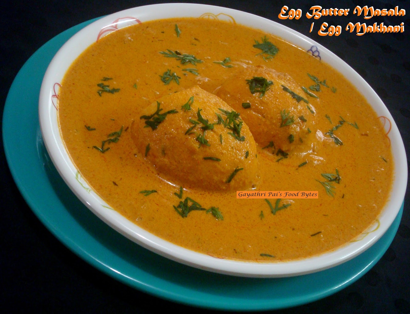 Gayathri Pai's Food Bytes Egg Butter Masala / Egg Makhani With Jeera Pepper Rice.