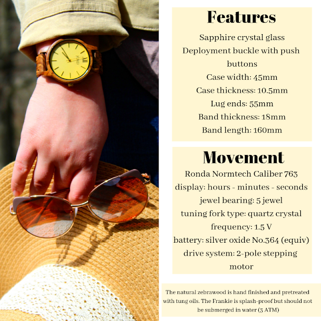 Beautiful handcrafted watch, Jord Wooden Watch Review, Jord Watch, Watch Review, Jewelry Review, (C) Rosevine Cottage Girls