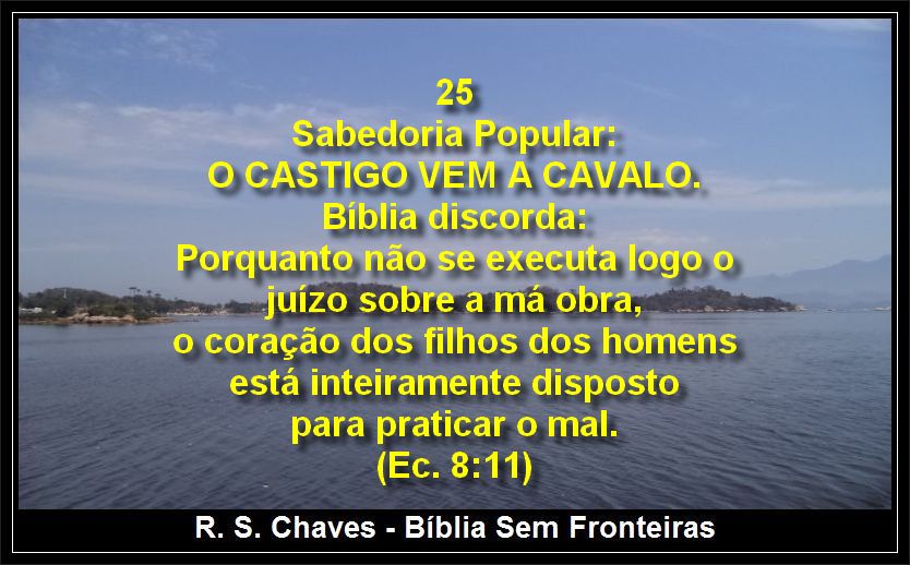 R. S. Chaves - Evangelho para Todos - Bíblias Grátis: O CASTIGO VEM A ...