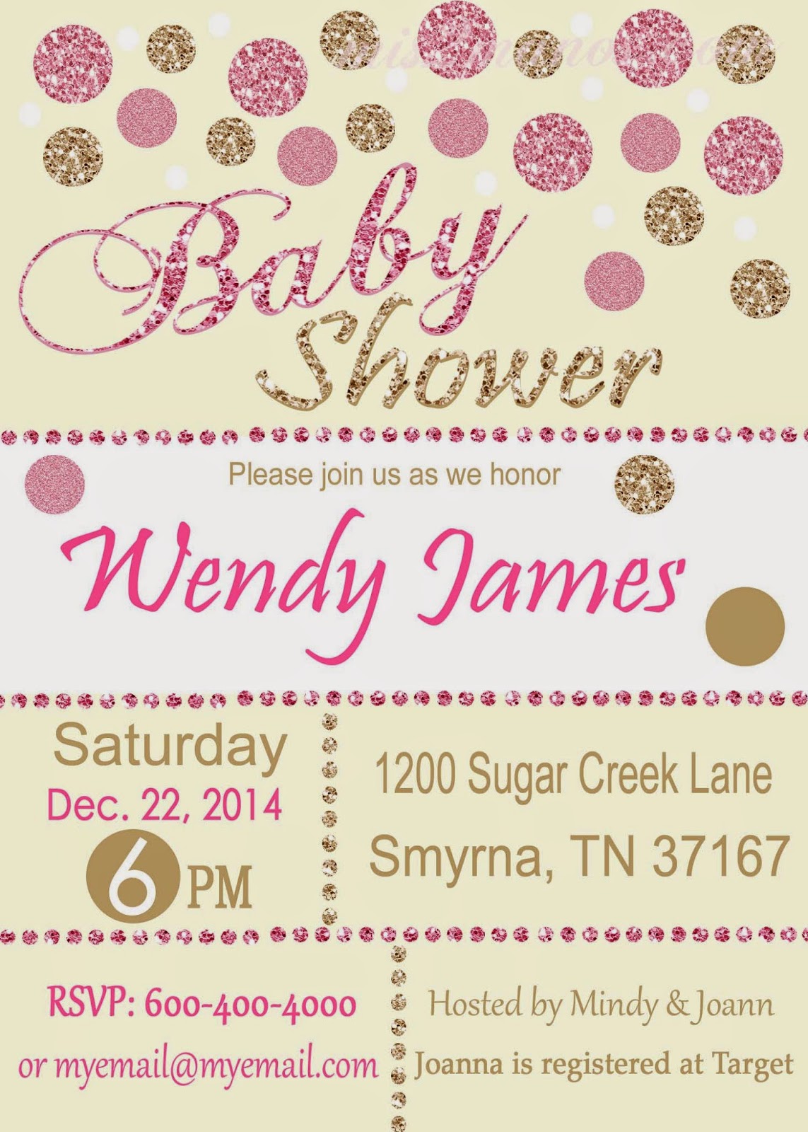 Mis 2 Manos Made by My Hands Baby Shower Invitation, Blush Pink Baby