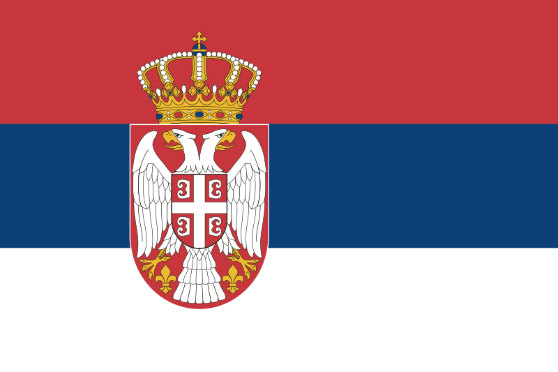 Flago de Serbio