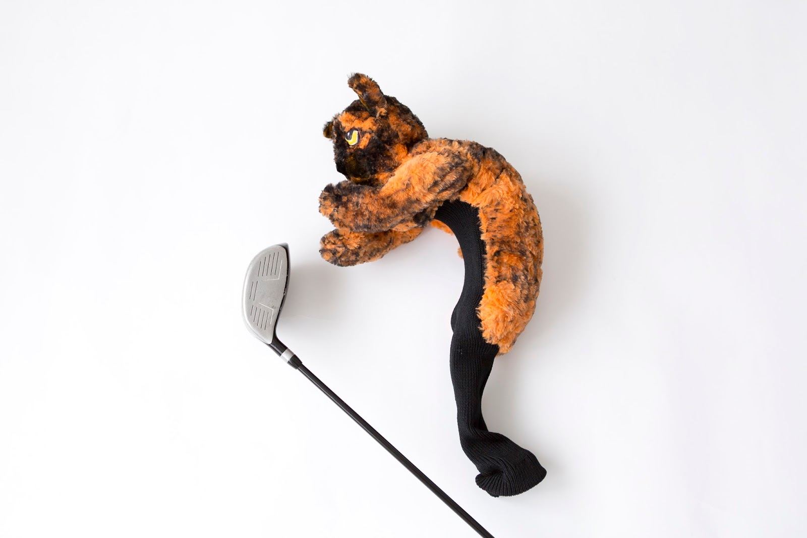 Custom Golf headcovers and puppets Cat portrait Custom golf headcover