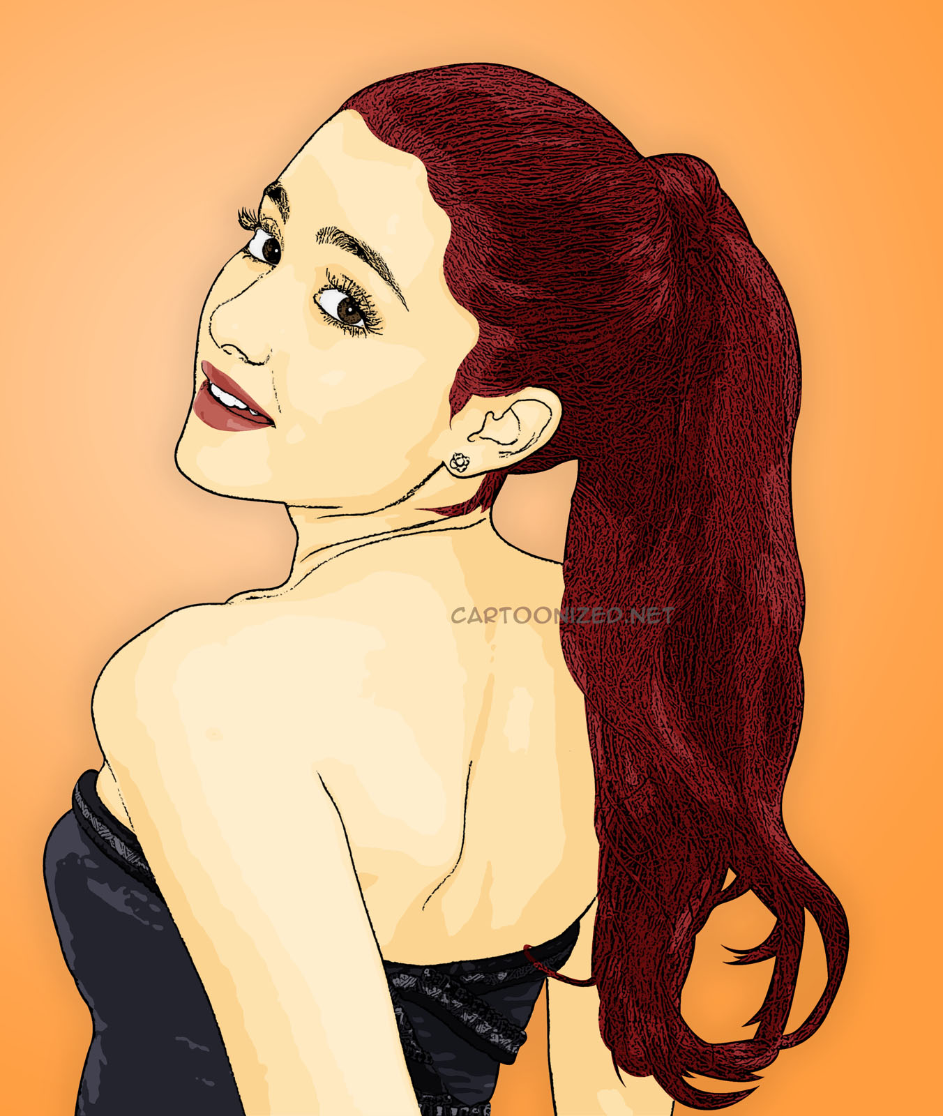 Cartoon Pictures of Ariana Grande