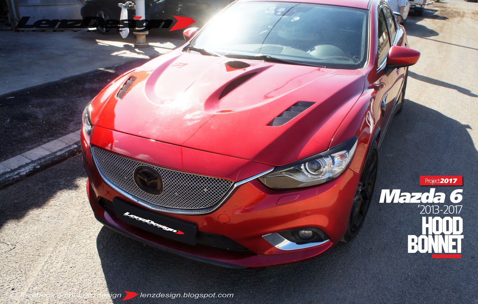Mazda 6 GJ 2013-2018 Hood / Bonnet Lenzdesign Bodykit & Spoilers
