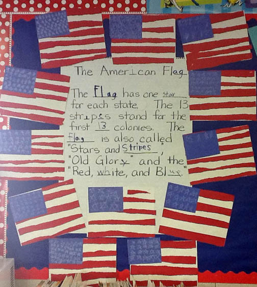 American Flag Bulletin Board Ideas
