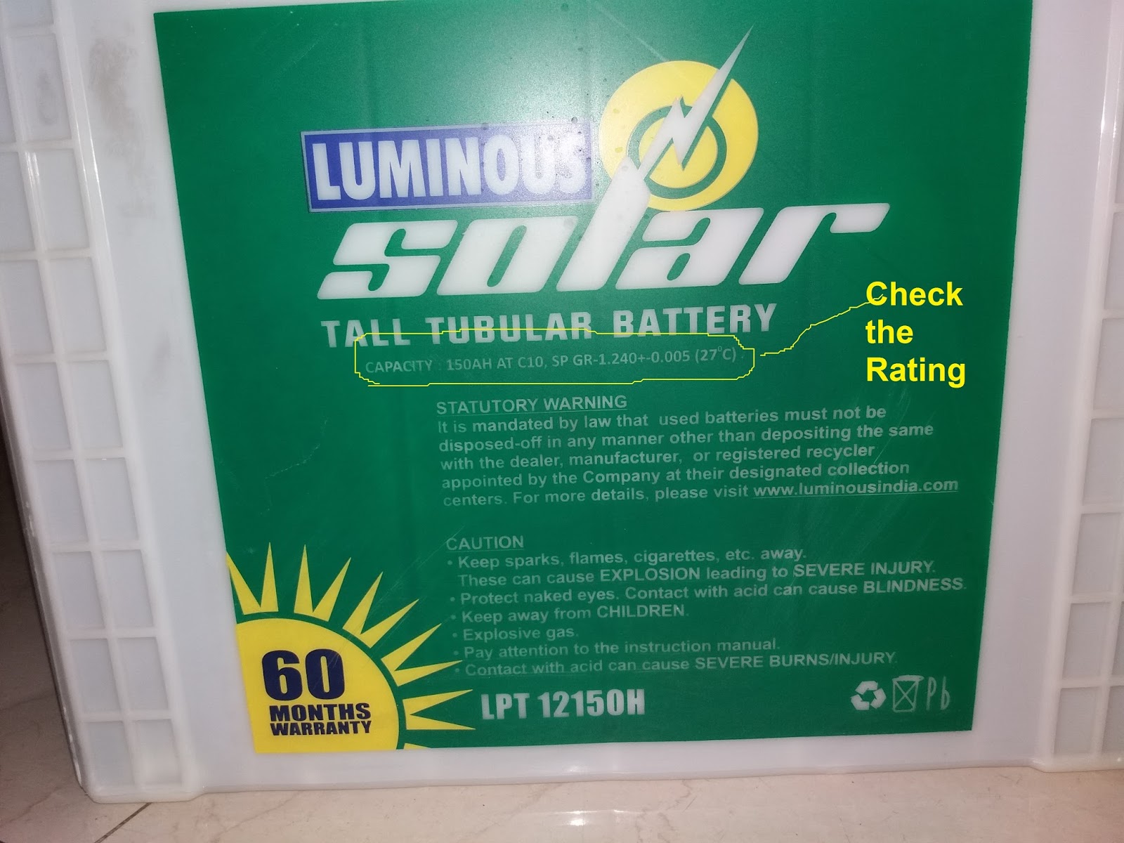 Power Transmission Crating and Efficiency of a Battery