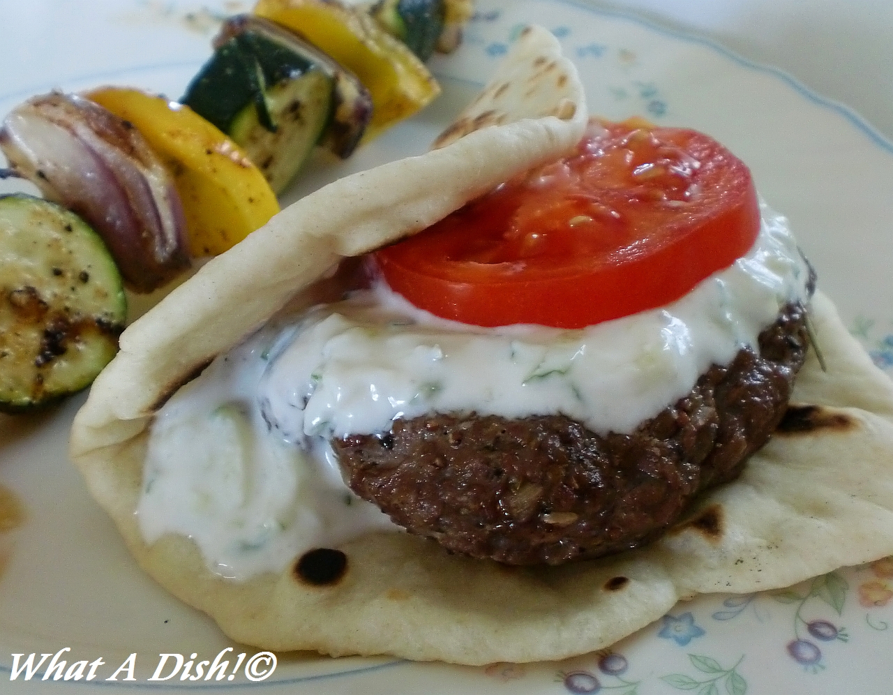 What A Dish!: Greek Gyro Burgers