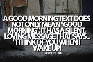 It's all about "Quotes"!: Good morning