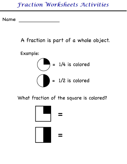 Kindergarten Worksheets Kindergarten Worksheets Fraction Worksheets