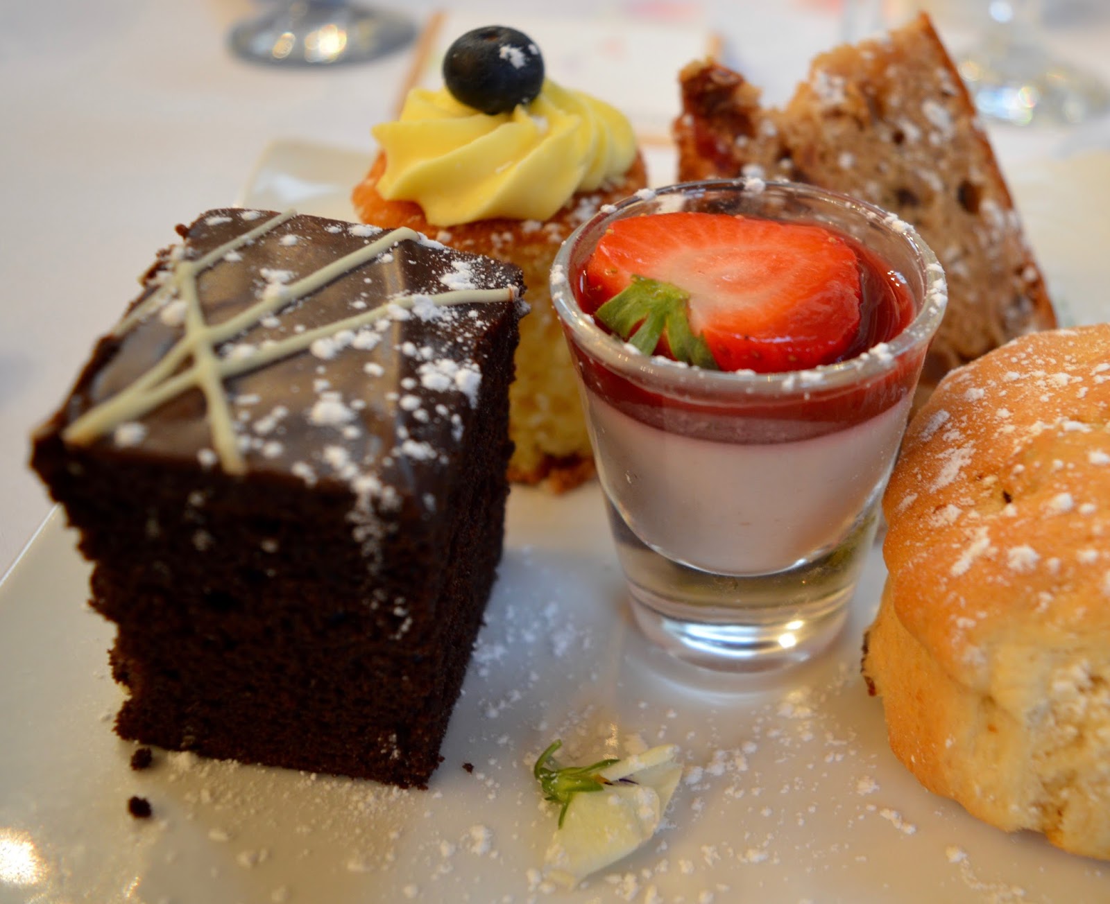 Weddings at The Parlour at Blagdon in Northumberland - Afternoon Tea Wedding Breakfast Cakes and Scone