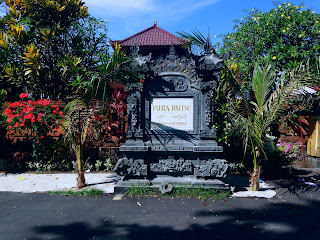Front View Name Board Of Dalem Temple Ringdikit, North Bali, Indonesia