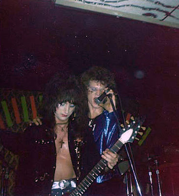 The original Twisted Sister lineup performing at Casper's rock club around 1973. This lineup was together from 1972 - 1974.