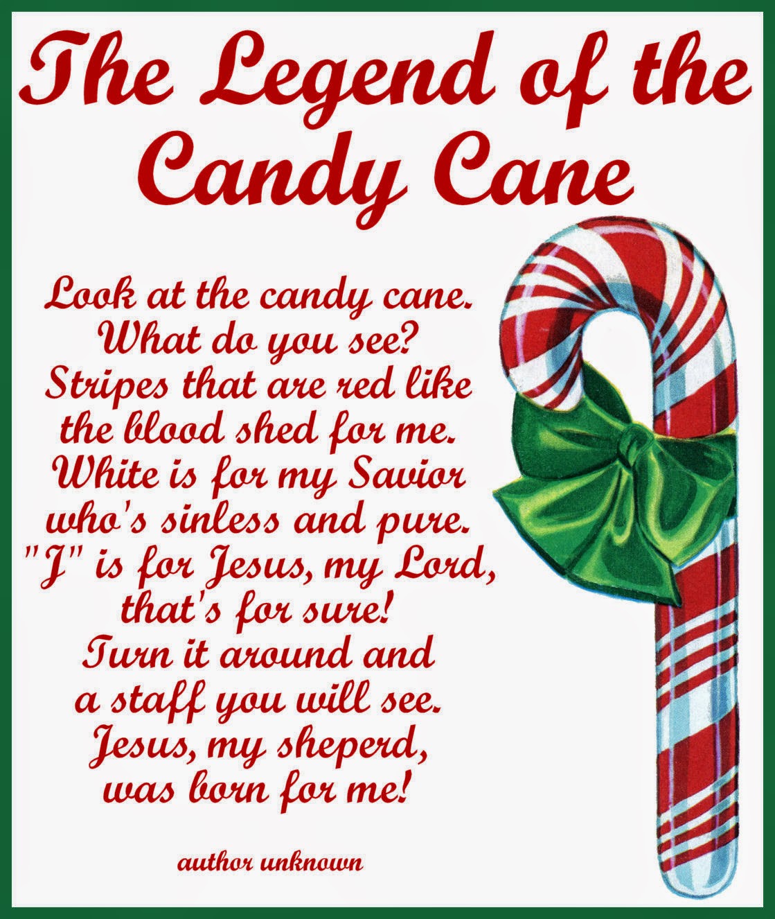 Craftymumz Creations: Candy Cane Legend Card Printable