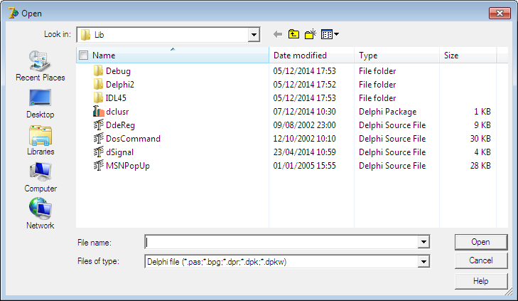 Delphi открыть файл. Delphi открыть файл