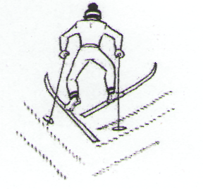 Ход елочка. Подъем "елочкой" (рис. 3). Подъём ёлочкой на лыжах техника. Техники подъема на лыжах елочкой. Техника подъема на лыжах в гору елочкой.
