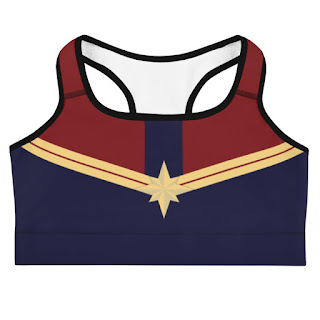 captain marvel sports bra