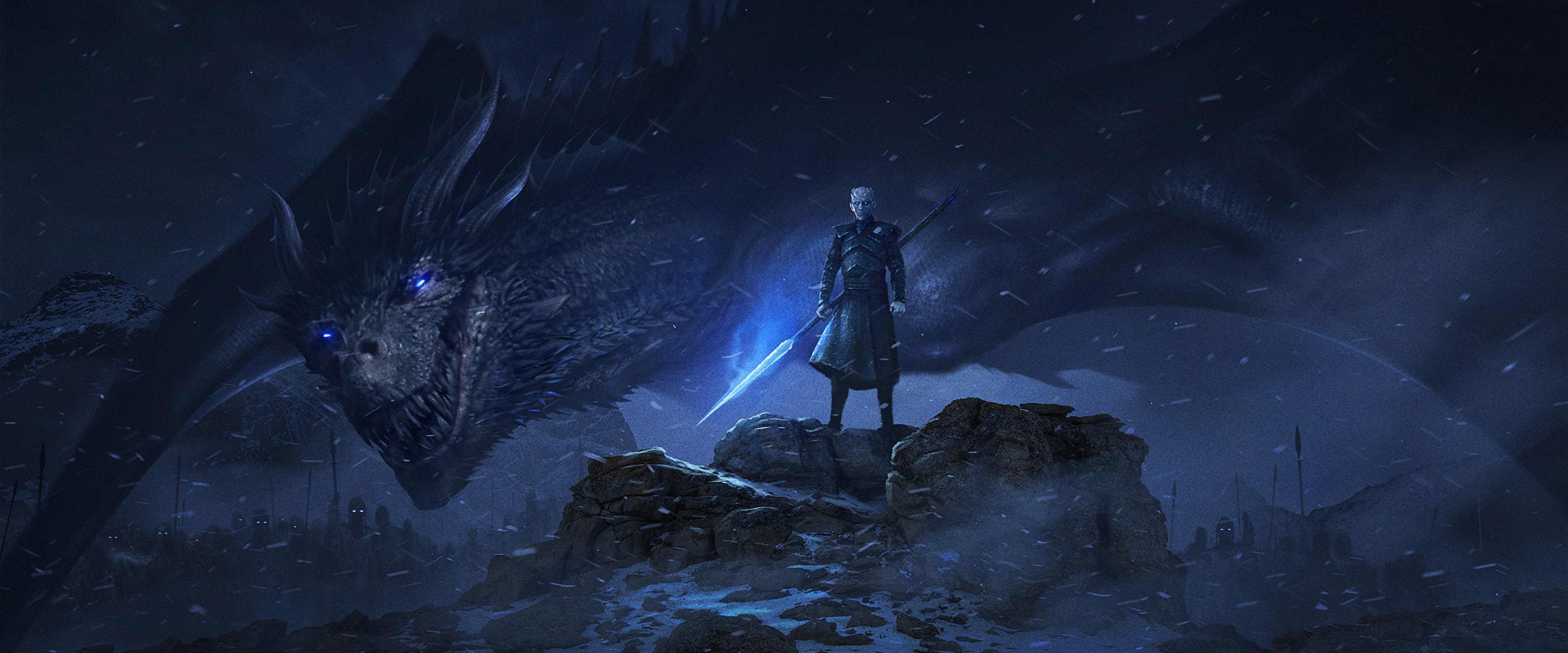 Night King, Dragon, Game of Thrones, 4K, 40 Wallpaper PC Desktop