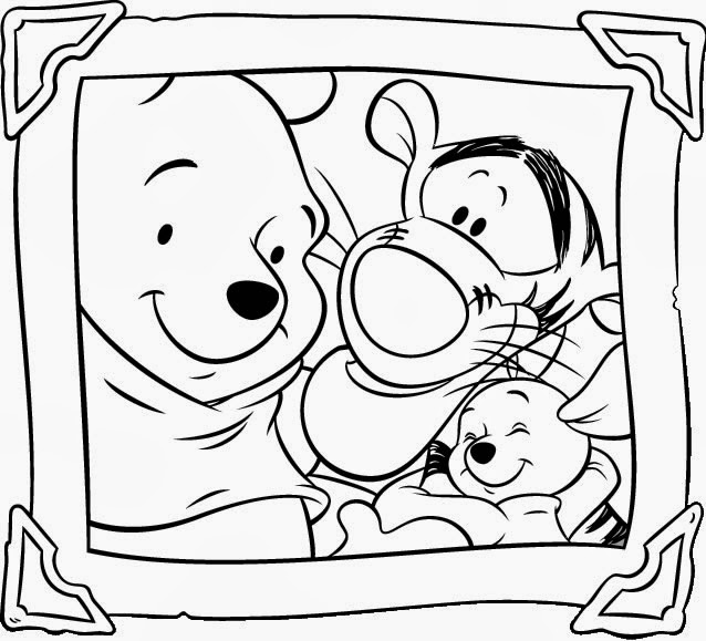 Winnie The Pooh Coloring Pages Birthday