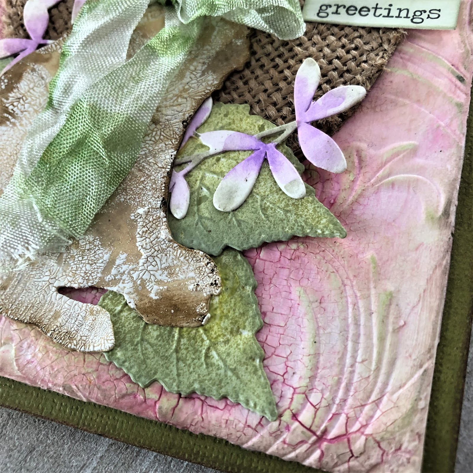 sarascloset Tim Holtz New 3D Embossing and Seth Apter's Baked Velvet