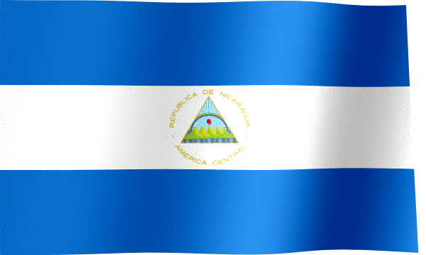 Waving Flag of Nicaragua (Animated Gif)